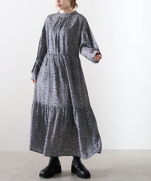 Cheek(チーク)の「畦ふんわりクロップドニット+花柄ワンピースセット(ワンピース・レディース・ベージュ/ネイビー/チャコールグレー・FREE)」の22枚目の写真