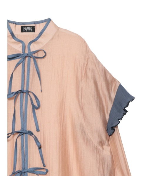 PAMEO POSE（パメオポーズ）の「Fin Shoulder Blouse（シャツ/ブラウス・レディース・ホワイト/ベージュ/ブラック・FREE）」の11枚目の写真