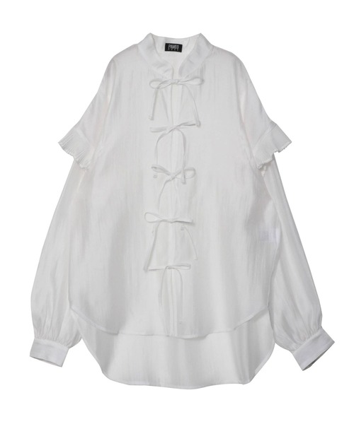 PAMEO POSE（パメオポーズ）の「Fin Shoulder Blouse（シャツ/ブラウス・レディース・ホワイト/ベージュ/ブラック・FREE）」の21枚目の写真