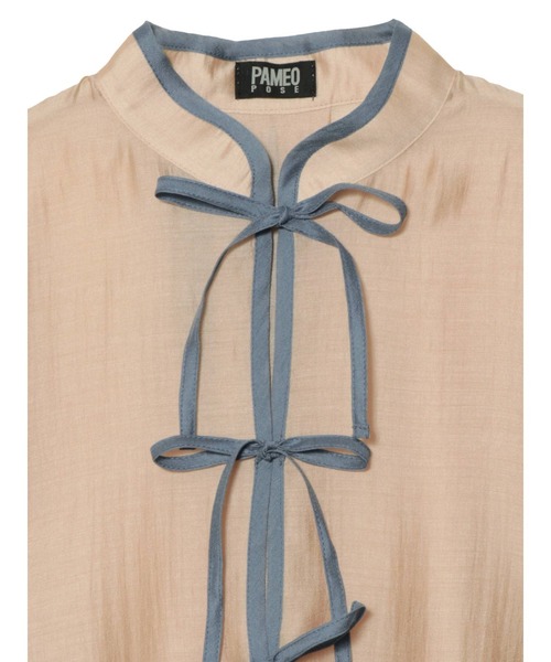 PAMEO POSE（パメオポーズ）の「Fin Shoulder Blouse（シャツ/ブラウス・レディース・ホワイト/ベージュ/ブラック・FREE）」の19枚目の写真