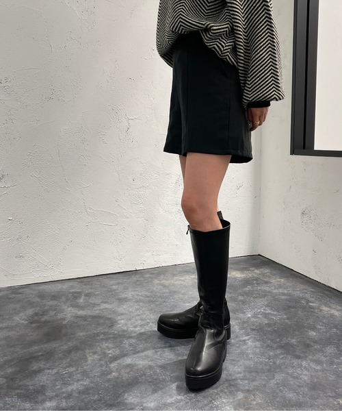 apres jour mignon（アプレジュールミニョン）の「センターシームショートパンツ【ZOZOTOWN限定アイテム】（その他パンツ・レディース・ブラック/その他/グリーン・X-LARGE/フリー）」の6枚目の写真