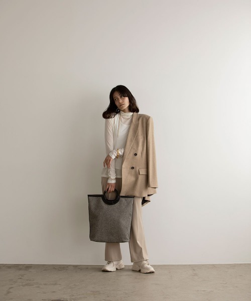 marjour(マージュール)の「SHEER TURTLE KNIT(Tシャツ/カットソー・レディース・ブラック/アイボリー/サーモンピンク/グレー・M)」の21枚目の写真