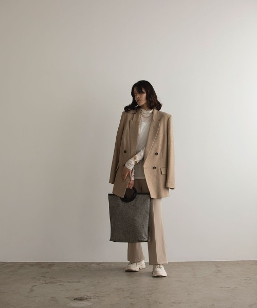 marjour(マージュール)の「SHEER TURTLE KNIT(Tシャツ/カットソー・レディース・ブラック/アイボリー/サーモンピンク/グレー・M)」の6枚目の写真