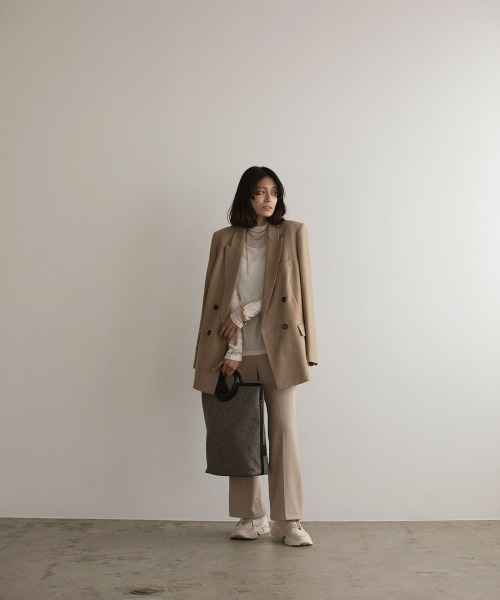 marjour(マージュール)の「SHEER TURTLE KNIT(Tシャツ/カットソー・レディース・ブラック/アイボリー/サーモンピンク/グレー・M)」の10枚目の写真