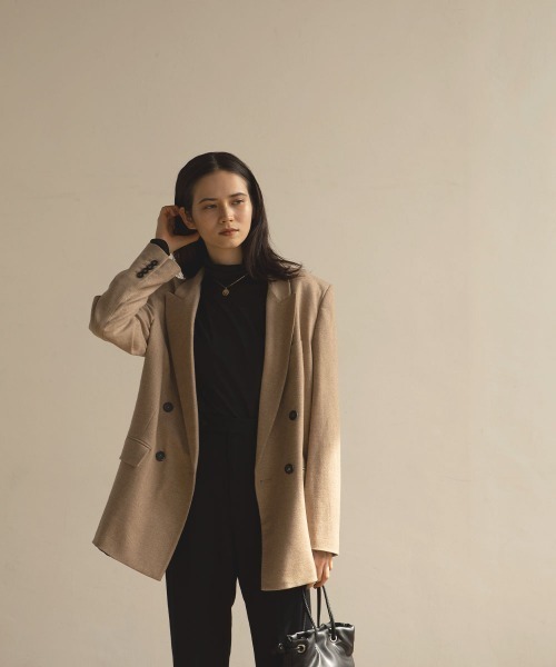 marjour(マージュール)の「SHEER TURTLE KNIT(Tシャツ/カットソー・レディース・ブラック/アイボリー/サーモンピンク/グレー・M)」の7枚目の写真