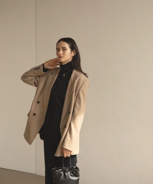 marjour(マージュール)の「SHEER TURTLE KNIT(Tシャツ/カットソー・レディース・ブラック/アイボリー/サーモンピンク/グレー・M)」の11枚目の写真