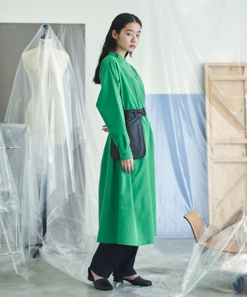 VACANCY（ヴァカンシー）の「アシンメトリーシャツワンピース（ワンピース・レディース・ホワイト/ブラック/グリーン/その他・FREE）」の13枚目の写真