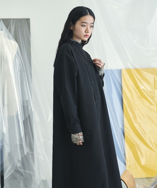 セール】アシンメトリーシャツワンピース（ワンピース）｜VACANCY