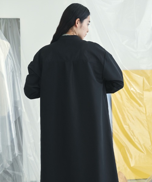 セール】アシンメトリーシャツワンピース（ワンピース）｜VACANCY