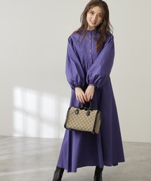 N.（N. Natural Beauty Basic） | 【S Size Line】◆ピンタックボリュームスリーブワンピース(ワンピース)