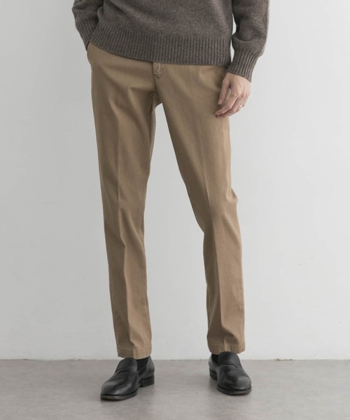 URBAN RESEARCH(アーバンリサーチ)の「URBAN RESEARCH Tailor BARBATIコットンパンツ(スーツパンツ・メンズ・ネイビー/ベージュ・44/46/50/48)」の1枚目の写真