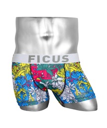 FICUS（フィークス）の「FICUS/フィークス ボクサーパンツ メンズ アンダーウェア 下着 ブーケ フラワー 花柄 ロゴ（ボクサーパンツ）」