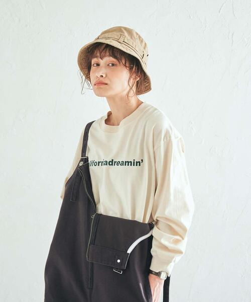 coen（コーエン）の「CaliforniaDreamin'ロゴロングスリーブTシャツ（Tシャツ/カットソー・レディース・ブラック/オフホワイト/ナチュラル・LARGE/MEDIUM）」の8枚目の写真