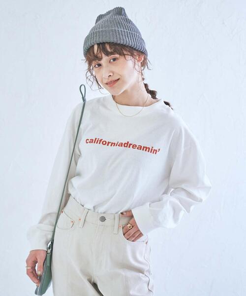 coen（コーエン）の「CaliforniaDreamin'ロゴロングスリーブTシャツ（Tシャツ/カットソー・レディース・ブラック/オフホワイト/ナチュラル・LARGE/MEDIUM）」の17枚目の写真