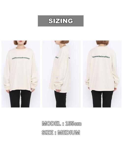 coen（コーエン）の「CaliforniaDreamin'ロゴロングスリーブTシャツ（Tシャツ/カットソー・レディース・ブラック/オフホワイト/ナチュラル・LARGE/MEDIUM）」の11枚目の写真