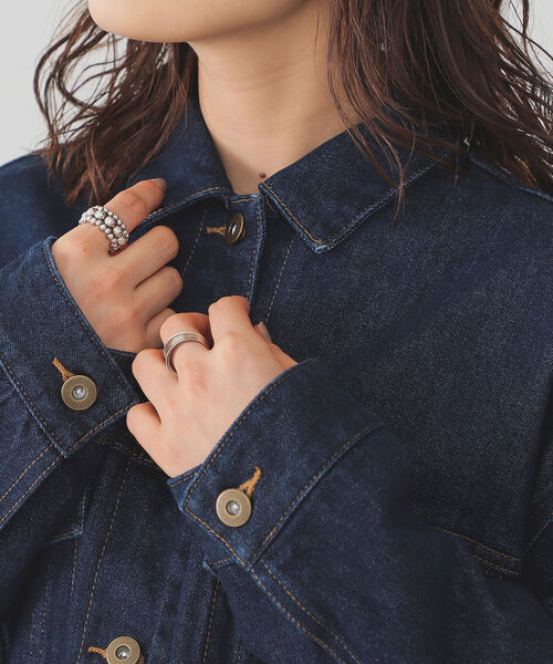 B:MING by BEAMS（ビーミングバイビームス）の「B:MING by BEAMS / デニム Gジャン 22SS（デニムジャケット・レディース・ライトブルー/インディゴブルー・SMALL/MEDIUM）」の14枚目の写真