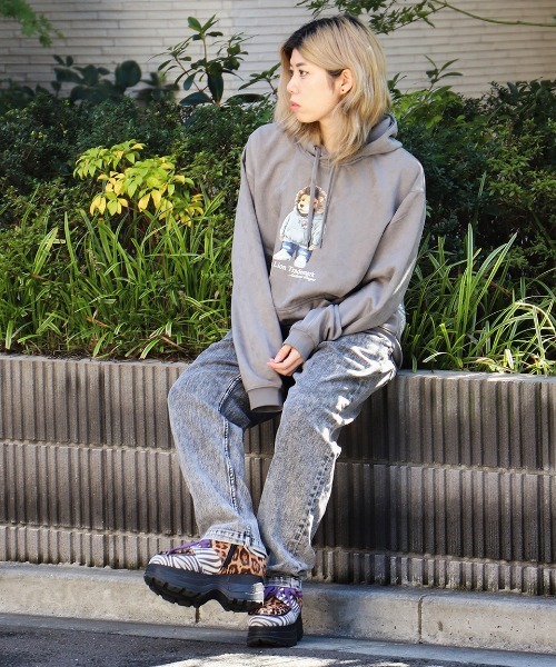 NESTA BRAND（ネスタブランド）の「フェイクスウェードライオンパーカー（パーカー・メンズ・グレー/キャメル・XL/XXL/M/L）」の3枚目の写真