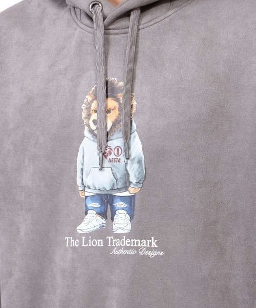 NESTA BRAND（ネスタブランド）の「フェイクスウェードライオンパーカー（パーカー・メンズ・グレー/キャメル・XL/XXL/M/L）」の16枚目の写真