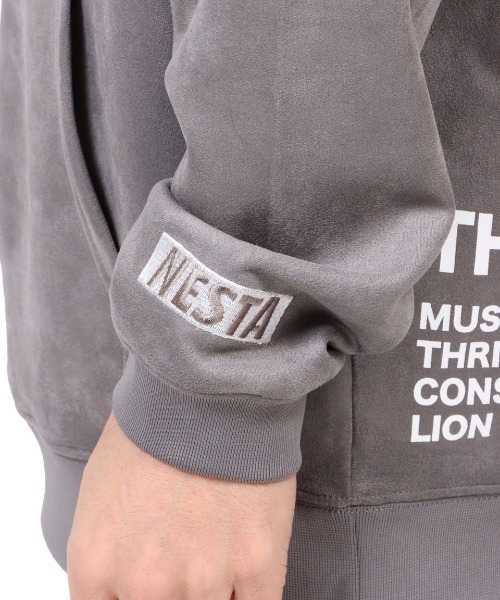 NESTA BRAND（ネスタブランド）の「フェイクスウェードライオンパーカー（パーカー・メンズ・グレー/キャメル・XL/XXL/M/L）」の18枚目の写真