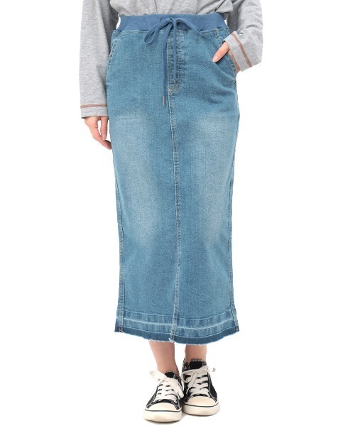 チチカカ(チチカカ)の「リブスキニースカート(デニムスカート・レディース・ライトブルー/インディゴブルー・LARGE/MEDIUM)」の18枚目の写真