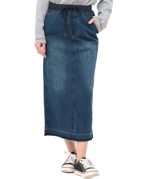 チチカカ(チチカカ)の「リブスキニースカート(デニムスカート・レディース・ライトブルー/インディゴブルー・LARGE/MEDIUM)」の19枚目の写真