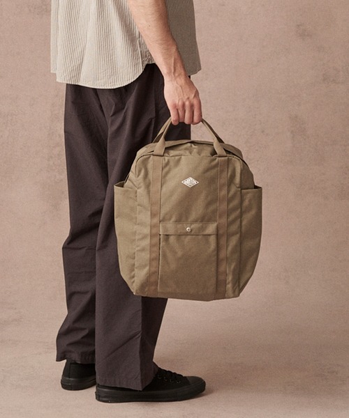 DANTON(ダントン)の「DANTON | 2WAY コーデュラナイロンリュック CDR(バックパック/リュック・レディース・ブラック/グレイッシュベージュ・ONE SIZE)」の3枚目の写真