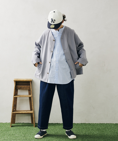 JOURNAL STANDARD relume（ジャーナルスタンダード　レリューム）の「Comfortable カーディガンジャケット（カーディガン/ボレロ・メンズ・ブラック/ベージュ/サックスブルー・MEDIUM/LARGE）」の22枚目の写真