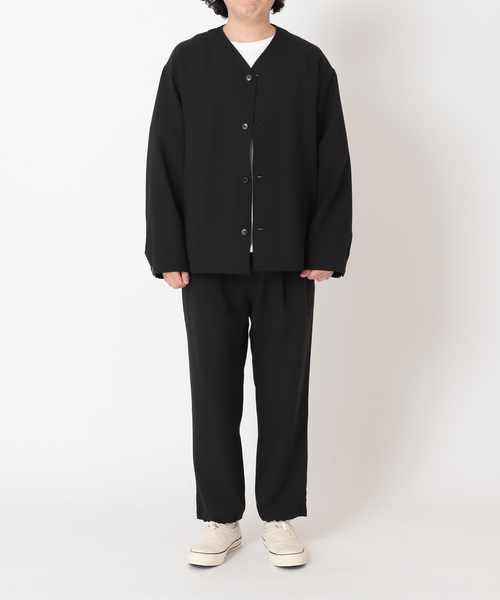 JOURNAL STANDARD relume（ジャーナルスタンダード　レリューム）の「Comfortable カーディガンジャケット（カーディガン/ボレロ・メンズ・ブラック/ベージュ/サックスブルー・MEDIUM/LARGE）」の16枚目の写真