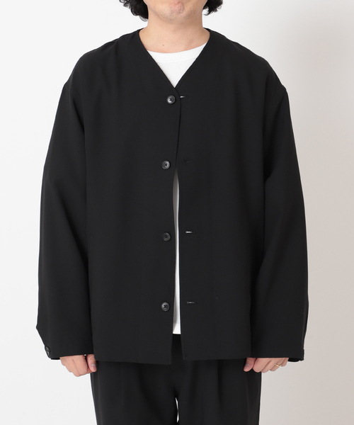 JOURNAL STANDARD relume（ジャーナルスタンダード　レリューム）の「Comfortable カーディガンジャケット（カーディガン/ボレロ・メンズ・ブラック/ベージュ/サックスブルー・MEDIUM/LARGE）」の15枚目の写真