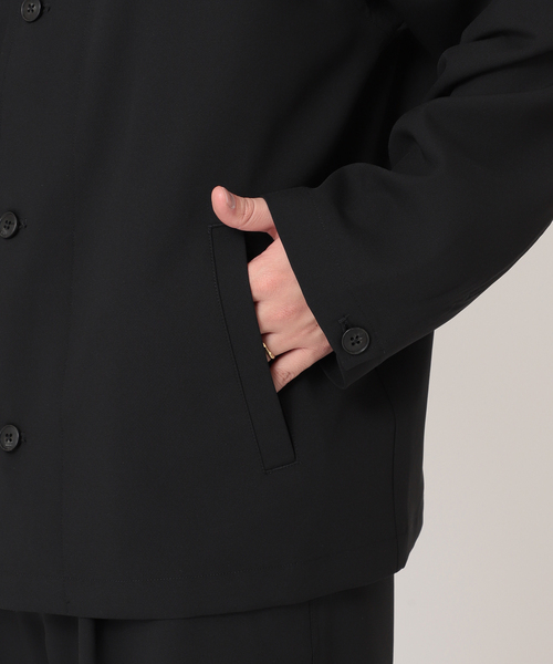 JOURNAL STANDARD relume（ジャーナルスタンダード　レリューム）の「Comfortable カーディガンジャケット（カーディガン/ボレロ・メンズ・ブラック/ベージュ/サックスブルー・MEDIUM/LARGE）」の6枚目の写真