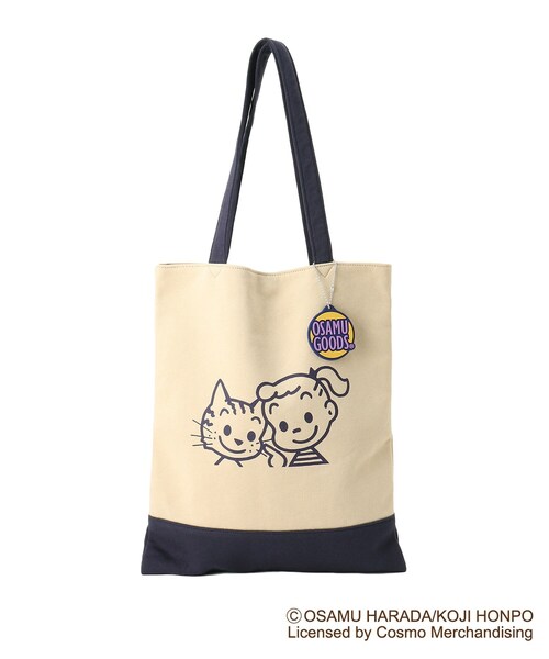 SHOO・LA・RUE（シューラルー）の「◆【コラボ】OSAMU GOODS(オサムグッズ)縦型トートバッグ（トートバッグ・レディース・グレー/ベージュ/グリーン/ライトパープル・00）」の3枚目の写真