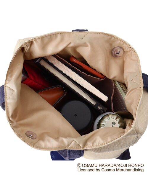 SHOO・LA・RUE（シューラルー）の「◆【コラボ】OSAMU GOODS(オサムグッズ)縦型トートバッグ（トートバッグ・レディース・グレー/ベージュ/グリーン/ライトパープル・00）」の9枚目の写真