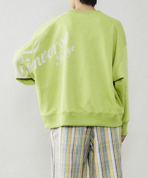 CONVERSE TOKYO(コンバーストウキョウ)の「ロゴプリントスウェット(Tシャツ/カットソー・レディース・アイボリー/ピンク/ブラック/ミント/グリーン・FREE)」の4枚目の写真