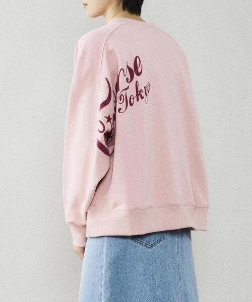 CONVERSE TOKYO(コンバーストウキョウ)の「ロゴプリントスウェット(Tシャツ/カットソー・レディース・アイボリー/ピンク/ブラック/ミント/グリーン・FREE)」の9枚目の写真