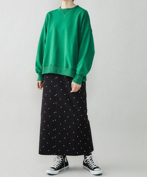 CONVERSE TOKYO(コンバーストウキョウ)の「ロゴプリントスウェット(Tシャツ/カットソー・レディース・アイボリー/ピンク/ブラック/ミント/グリーン・FREE)」の10枚目の写真