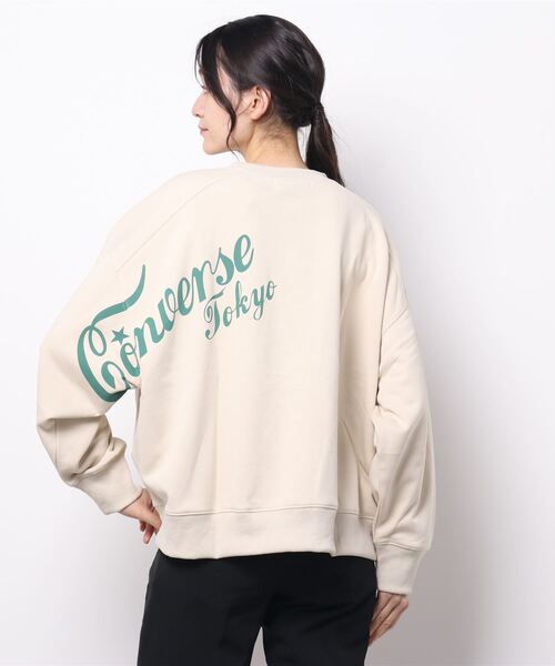 CONVERSE TOKYO(コンバーストウキョウ)の「ロゴプリントスウェット(Tシャツ/カットソー・レディース・アイボリー/ピンク/ブラック/ミント/グリーン・FREE)」の19枚目の写真