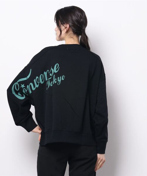 CONVERSE TOKYO(コンバーストウキョウ)の「ロゴプリントスウェット(Tシャツ/カットソー・レディース・アイボリー/ピンク/ブラック/ミント/グリーン・FREE)」の20枚目の写真