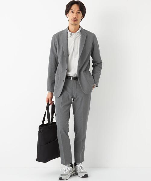 WORK TRIP OUTFITS GREEN LABEL RELAXING(ワークトリップアウトフィッツグリーンレーベル リラクシング)の「WTO キマワシ マジコンフォート スラックス -ウォッシャブル・防シワ・ストレッチ- **(スラックス・メンズ・ネイビー/グレー・S/76/M/80/L/84/XL/88)」の6枚目の写真