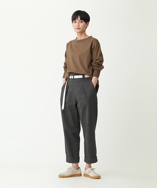 MHL.(エムエイチエル)の「MATT COTTON JERSEY(Tシャツ/カットソー・レディース・ブラウン/グレー・2)」の10枚目の写真