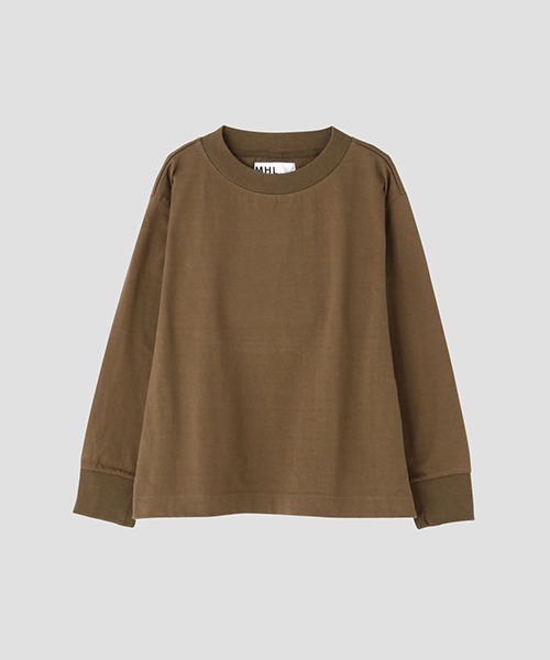 MHL.(エムエイチエル)の「MATT COTTON JERSEY(Tシャツ/カットソー・レディース・ブラウン/グレー・2)」の12枚目の写真