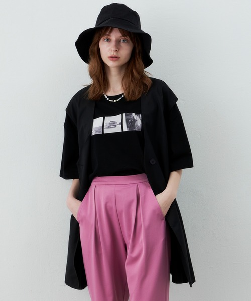 LA BELLE ETUDE(ラベルエチュード)の「【UNISEX】Road Trip TシャツⅢ(Tシャツ/カットソー・レディース・ブラック/ホワイト・2/1)」の18枚目の写真