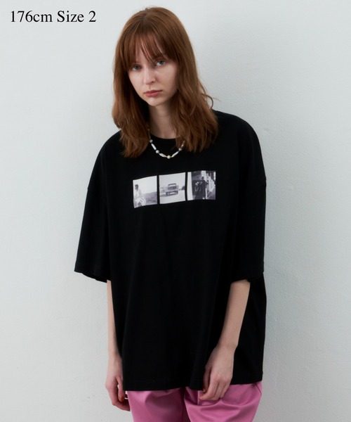 LA BELLE ETUDE(ラベルエチュード)の「【UNISEX】Road Trip TシャツⅢ(Tシャツ/カットソー・レディース・ブラック/ホワイト・2/1)」の5枚目の写真