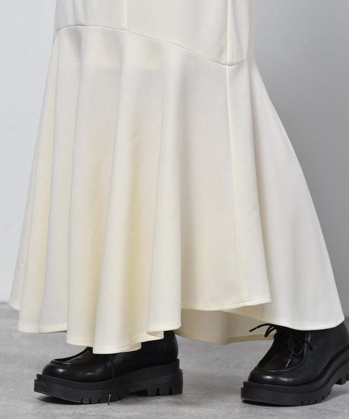 ems excite（エムズエキサイト）の「ジョーゼットマーメイドスカート（スカート・レディース・ブラック/ピンク/アイボリー/ホワイト系その他/ブルー・FREE）」の11枚目の写真