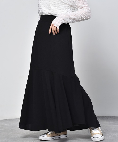 ems excite（エムズエキサイト）の「ジョーゼットマーメイドスカート（スカート・レディース・ブラック/ピンク/アイボリー/ホワイト系その他/ブルー・FREE）」の18枚目の写真