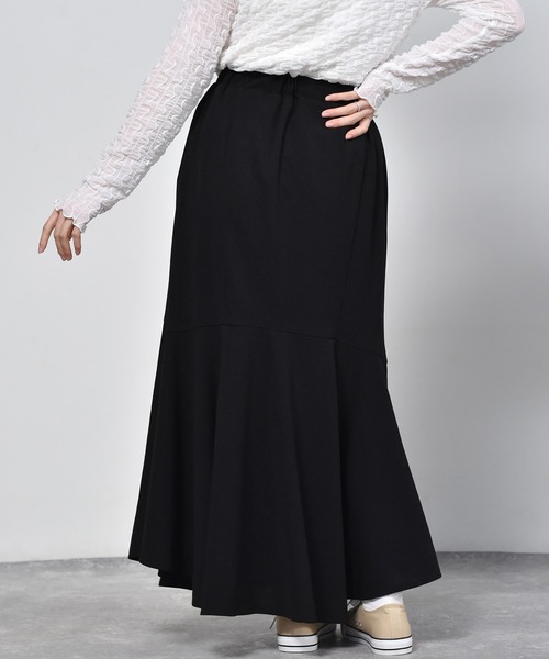 ems excite（エムズエキサイト）の「ジョーゼットマーメイドスカート（スカート・レディース・ブラック/ピンク/アイボリー/ホワイト系その他/ブルー・FREE）」の8枚目の写真