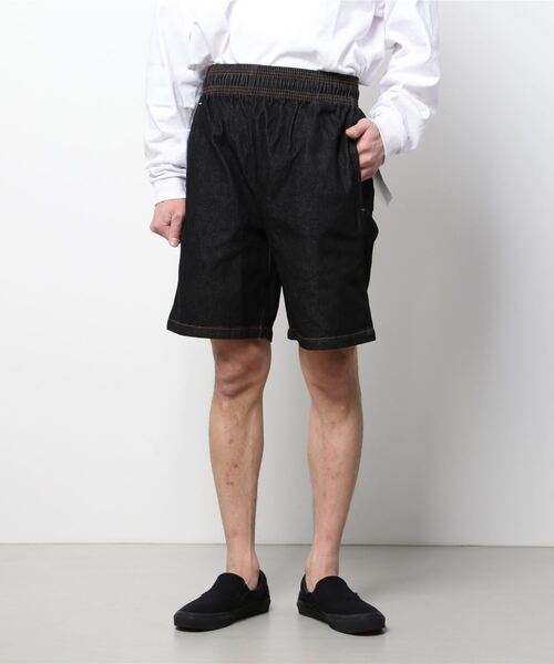 COOKMAN(クックマン)の「Cookman クックマン シェフショートパンツ ハーフパンツ イージーパンツ デニム ブラック(デニムパンツ・メンズ・ブラック・LARGE/MEDIUM)」の10枚目の写真