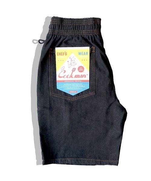 COOKMAN(クックマン)の「Cookman クックマン シェフショートパンツ ハーフパンツ イージーパンツ デニム ブラック(デニムパンツ・メンズ・ブラック・LARGE/MEDIUM)」の11枚目の写真