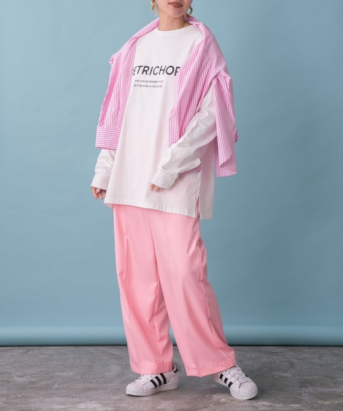bohmal（ボマール）の「オーバーサイズロゴロンT（Tシャツ/カットソー・レディース・ブラック/オフホワイト・FREE）」の13枚目の写真