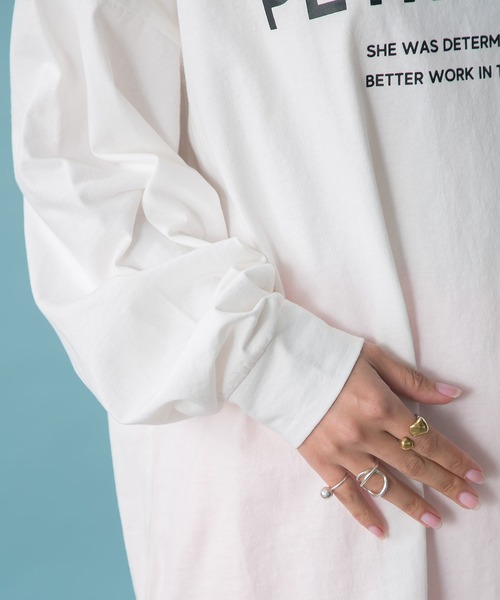 bohmal（ボマール）の「オーバーサイズロゴロンT（Tシャツ/カットソー・レディース・ブラック/オフホワイト・FREE）」の15枚目の写真