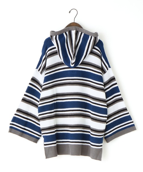 byYOUANCE(バイユアンス)の「メキシカンニットパーカー(パーカー・レディース・パープル/ブルー・FREE)」の7枚目の写真